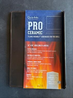 Sur La Table Pro Ceramic Grilling Plancha – Black